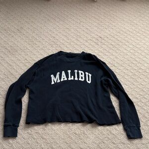 Brandy Melville Navy Long Sleeve Top